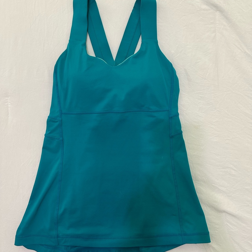 Lulu Lemon Teal Workout Tank ( Size 2 )